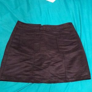 Suede Skirt